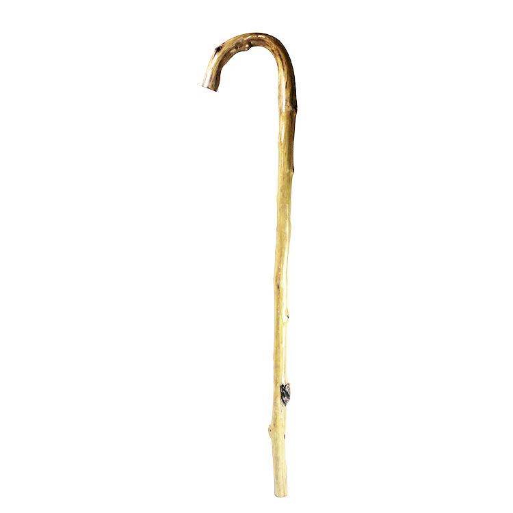 Tourism wooden crafts crutches thick cane white cane in the old crutches real wood spot small wholesale goods