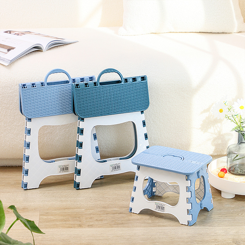 Household Folding Bench Thickened Plastic Folding Stool Outdoor Portable Stool Maza Children Adult Bench