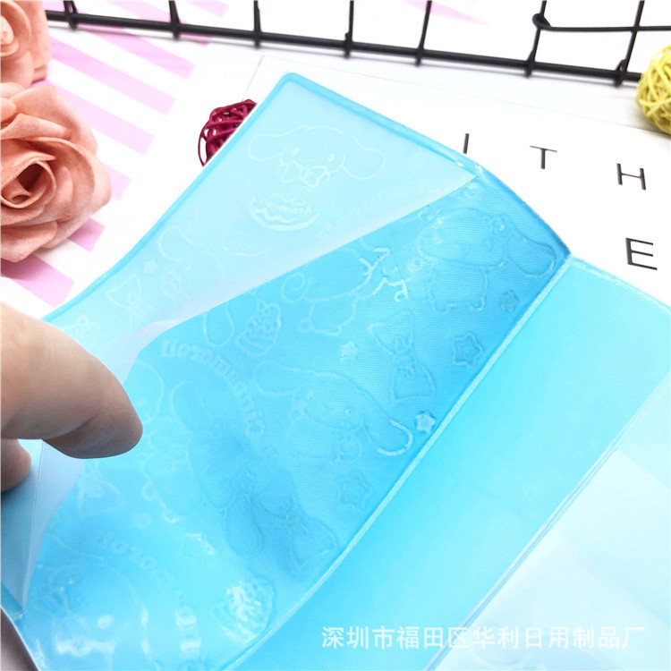 New Cinnamoroll Babycinnamoroll Corner Creature Gemini Pu Passport Holder Short Passport Cover Document Package Spot