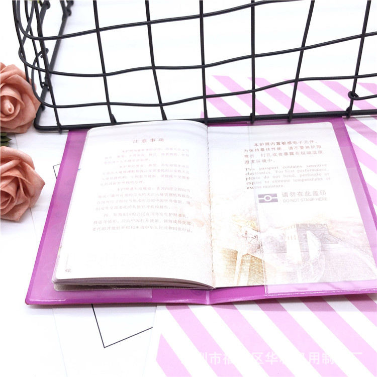 New Cinnamoroll Babycinnamoroll Corner Creature Gemini Pu Passport Holder Short Passport Cover Document Package Spot