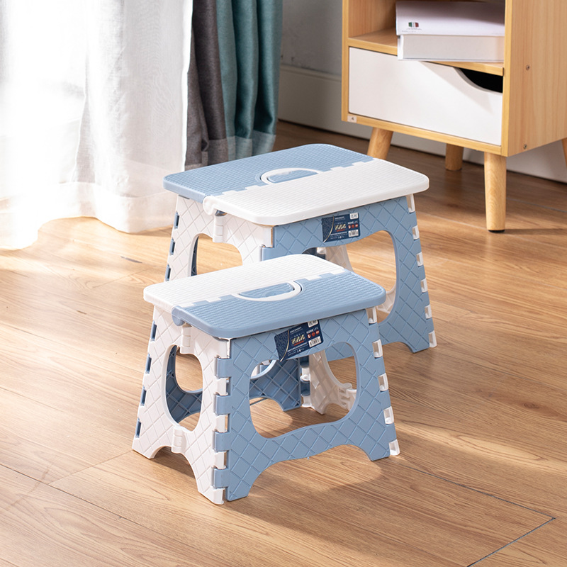 Portable Folding Stool Plastic Kindergarten Chair Outdoor Adult Home Use Gift Small Bench Train Stool