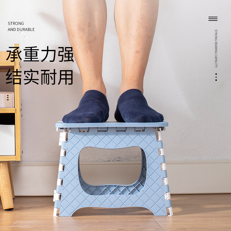Portable Folding Stool Plastic Kindergarten Chair Outdoor Adult Home Use Gift Small Bench Train Stool