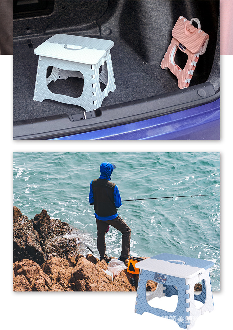 Portable Folding Stool Plastic Kindergarten Chair Outdoor Adult Home Use Gift Small Bench Train Stool