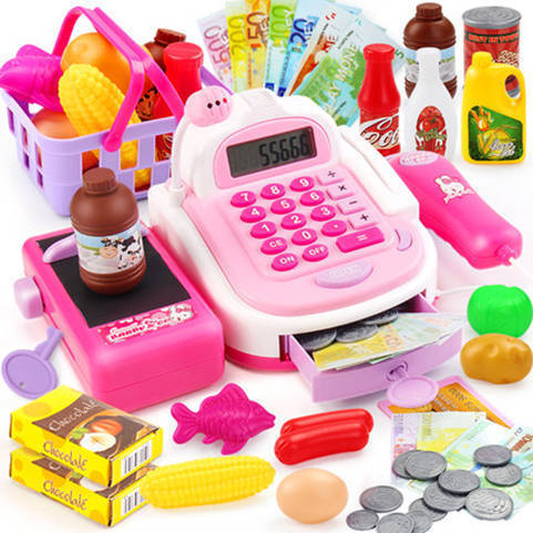 The Children simulated every toy cut cake girl toys supermarket cash register cash register baby toy set