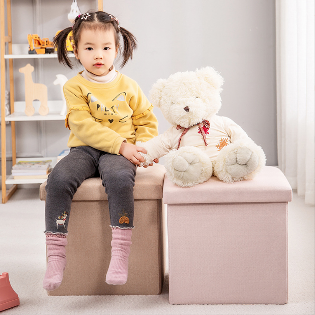 Multifunctional Storage Stool Sofa Stool Folding Stool Storage Box Home Storage Box Changing Stool Toys Storage Stool