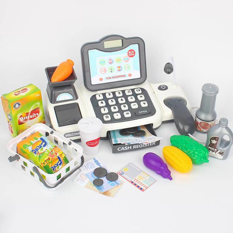 Cartoon Supermarket Cash Register Toy Girls Playing House Girls&#039; Birthday Gifts Baby Age of 3-5 4 Simulation Cash Register