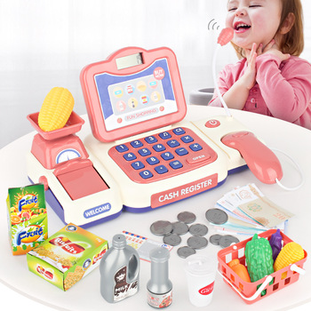 Cartoon Supermarket Cash Register Toy Girls Playing House Girls' Birthday Gifts Baby Age of 3-5 4 Simulation Cash Register Cartoon Supermarket Cash Register Toy Girls Playing House Girls' Birthday Gifts Baby Age of 3-5 4 Simulation Cash Register