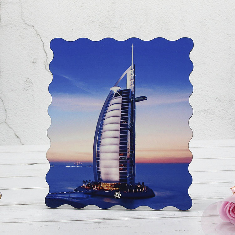 Heat transfer wooden rose set table office photo frame decoration of a bronzing crafts blank wood painting
