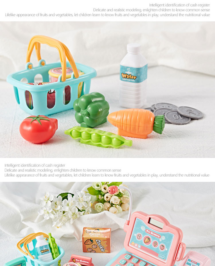 Beibigu Children's Simulation Supermarket Cash Register Set Toy Cash Register Play House