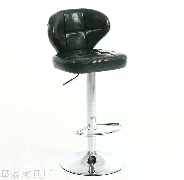 Pu Bar Chair European Style Bar Stool Lifting Rotating Wine Bar Chair Sub Cash Register High Stool Home Beauty Front Desk Back Stool