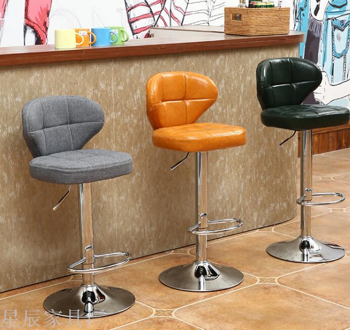 Pu Bar Chair European Style Bar Stool Lifting Rotating Wine Bar Chair Sub Cash Register High Stool Home Beauty Front Desk Back Stool Pu Bar Chair European Style Bar Stool Lifting Rotating Wine Bar Chair Sub Cash Register High Stool Home Beauty Front Desk Back Stool