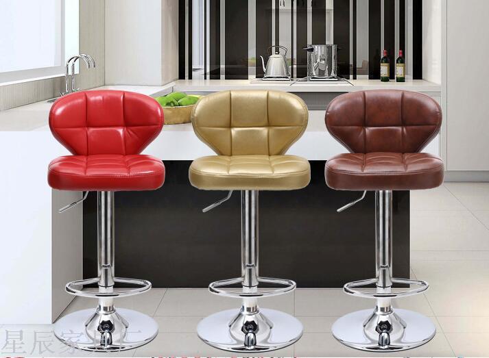 Pu Bar Chair European Style Bar Stool Lifting Rotating Wine Bar Chair Sub Cash Register High Stool Home Beauty Front Desk Back Stool Pu Bar Chair European Style Bar Stool Lifting Rotating Wine Bar Chair Sub Cash Register High Stool Home Beauty Front Desk Back Stool