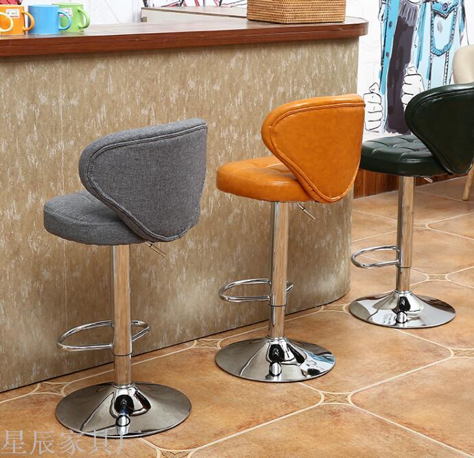 Pu Bar Chair European Style Bar Stool Lifting Rotating Wine Bar Chair Sub Cash Register High Stool Home Beauty Front Desk Back Stool Pu Bar Chair European Style Bar Stool Lifting Rotating Wine Bar Chair Sub Cash Register High Stool Home Beauty Front Desk Back Stool