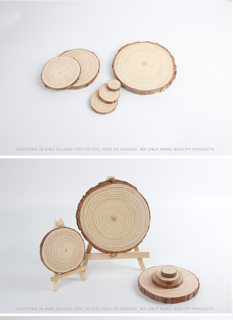 Factory Direct Sales Wood Piece Handmade Annual Ring DIY Wood Piece Christmas Decorative Crafts round Wood Piece Wholesale and Retail Factory Direct Sales Wood Piece Handmade Annual Ring DIY Wood Piece Christmas Decorative Crafts round Wood Piece Wholesale and Retail