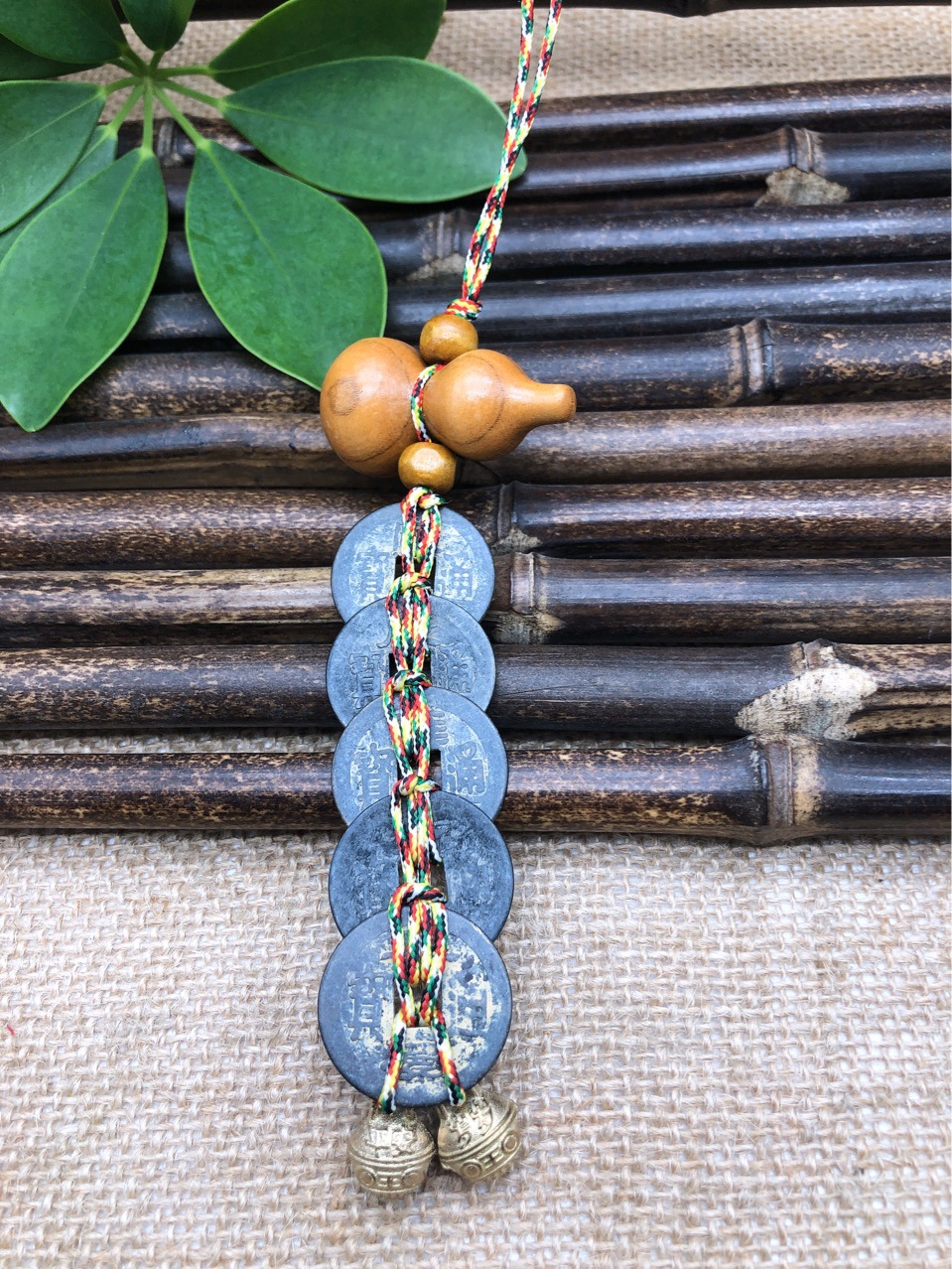 Black 2.5 Copper Coin Double Line Peach Wood Gourd Five Emperors Tiger Head Bell Pendant Crafts Gift Pendant Black 2.5 Copper Coin Double Line Peach Wood Gourd Five Emperors Tiger Head Bell Pendant Crafts Gift Pendant