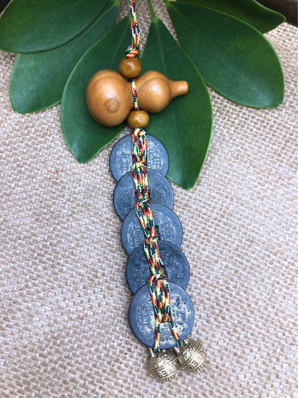 Black 2.5 Copper Coin Double Line Peach Wood Gourd Five Emperors Tiger Head Bell Pendant Crafts Gift Pendant Black 2.5 Copper Coin Double Line Peach Wood Gourd Five Emperors Tiger Head Bell Pendant Crafts Gift Pendant