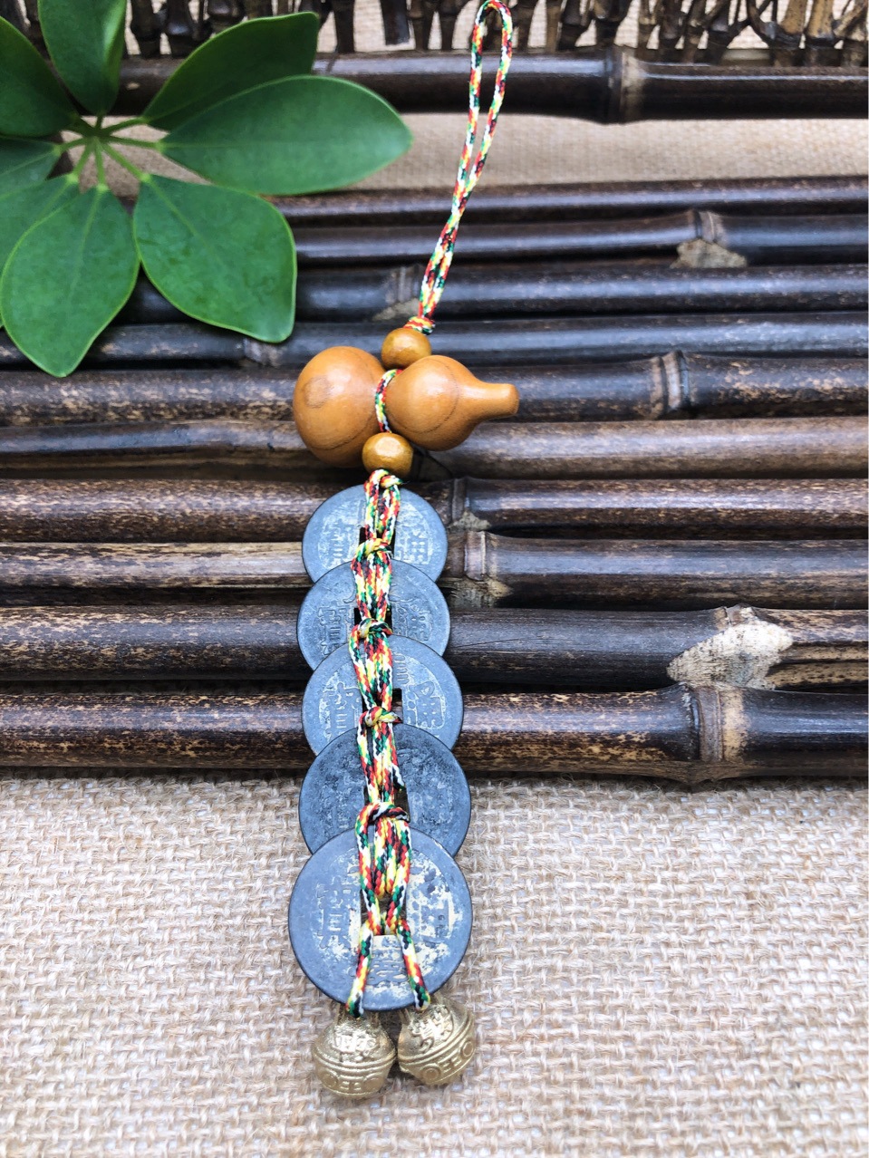 Black 2.5 Copper Coin Double Line Peach Wood Gourd Five Emperors Tiger Head Bell Pendant Crafts Gift Pendant Black 2.5 Copper Coin Double Line Peach Wood Gourd Five Emperors Tiger Head Bell Pendant Crafts Gift Pendant