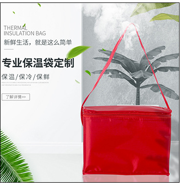 Portable Takeaway Thermal Bag Tinfoil Non-Woven Lunch Bag Fresh-Keeping Outdoor Thermal Bags Lunch Bag Lunch Box Customization