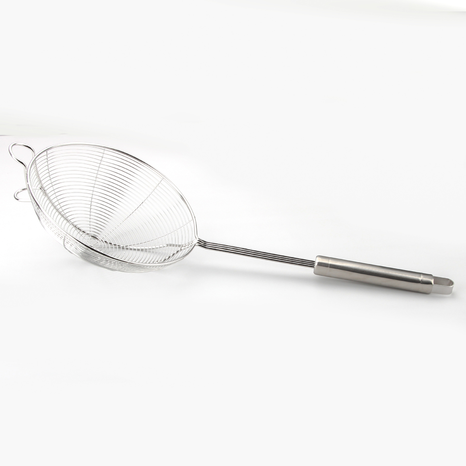 Factory Supplier Stainless Steel Wire Colander Multifunctional Binaural Double Hook Hot Pot Spoon Kitchen Noodles Strainer Deep Frying Spoon