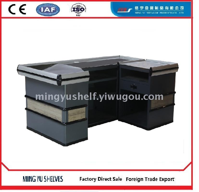 Supermarket Cashier Machine Counter Simple Modern Clothing Store Cashier Cash Register Stainless Steel Countertop
