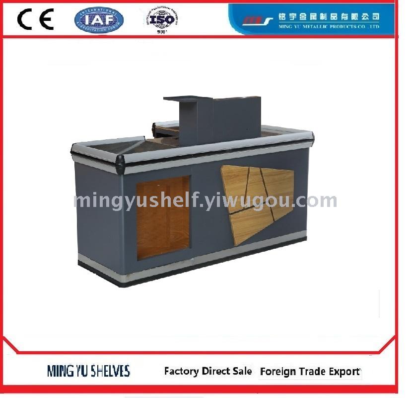 Supermarket Cashier Machine Counter Simple Modern Clothing Store Cashier Cash Register Stainless Steel Countertop