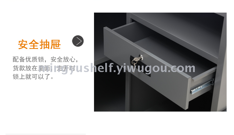 Supermarket Cashier Machine Counter Simple Modern Clothing Store Cashier Cash Register Stainless Steel Countertop Supermarket Cashier Machine Counter Simple Modern Clothing Store Cashier Cash Register Stainless Steel Countertop