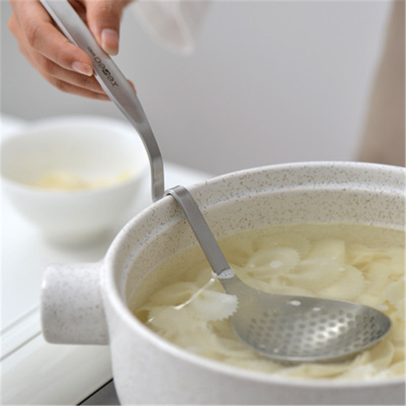 Steel Hot Pot Spoon Wall Spoon Hot Pot Spoon Colander Thickened Spicy Hot Pot Strainer Spoon Porridge Spoon Whole