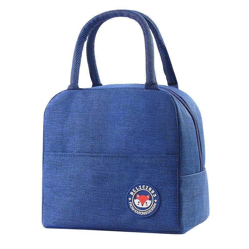 Student Portable Insulated Bag Fresh-Keeping Picnic Bag Work Portable Lunch Box Thermal Insulation Lunch Bag Lunch Box Bag