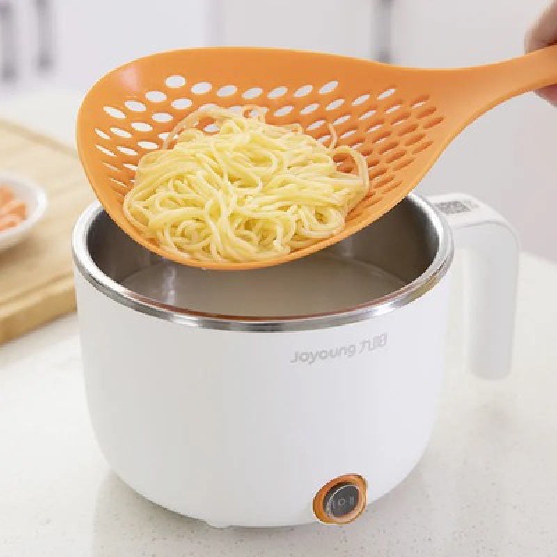 Household Kitchen Skimmer Large Nylon Colander Noodles Water Sieve Hot Pot Strainer Long Handle Pasta Spoon Wive-Screen Ladle