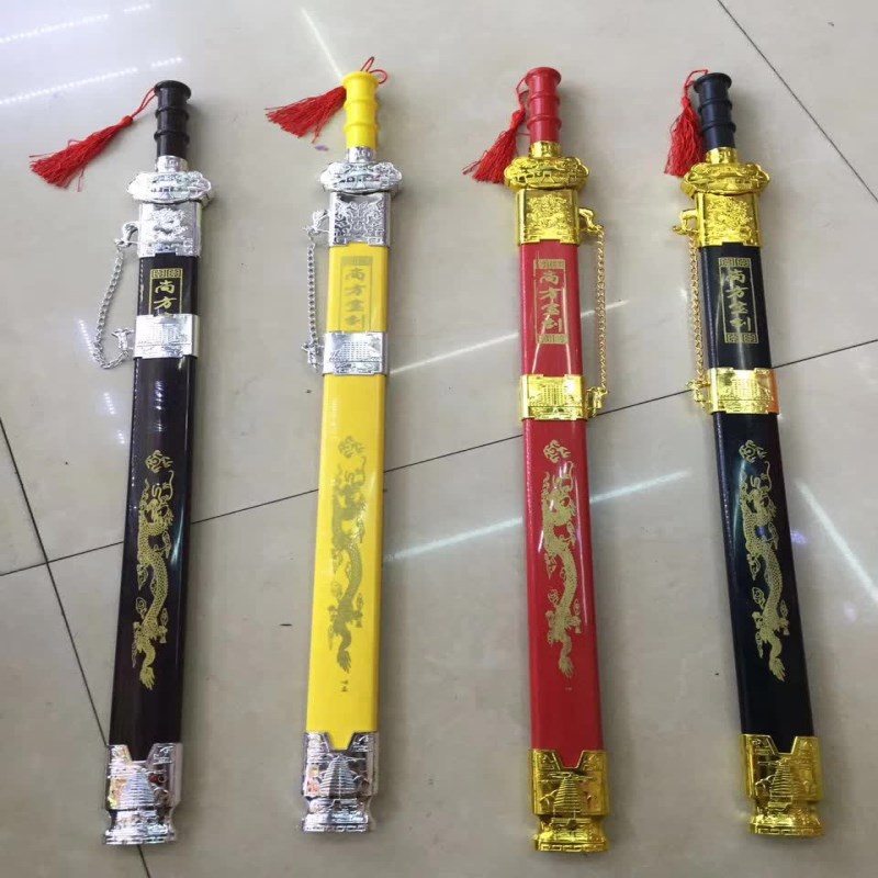 Wholesale Stall Tourist Scenic Spot Sword Wooden Sword Wood Knife Bamboo Wooden Dragon Sword Children&#039;s Crafts Toys
