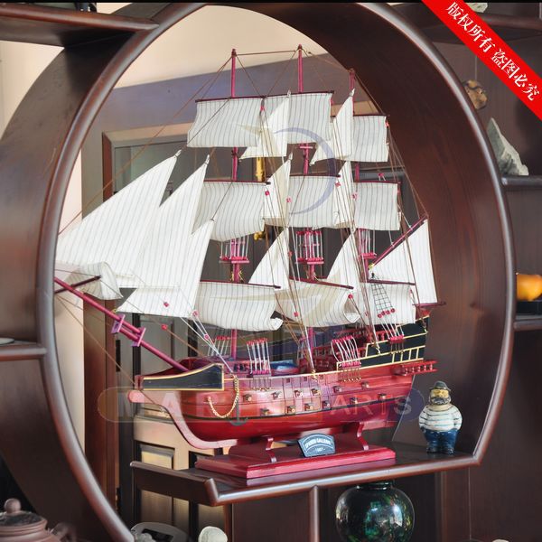 1 Meter Ship Model Solid wood Carving OCEAN Series European Multi-sailboat Yiwu Crafts EG8098-100