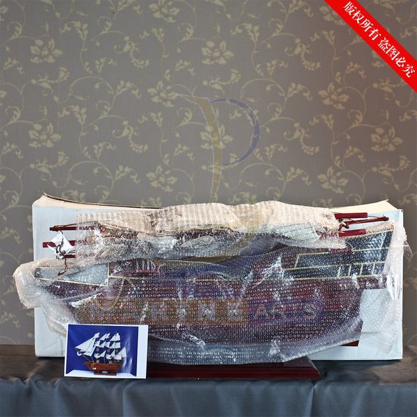 1 Meter Ship Model Solid wood Carving OCEAN Series European Multi-sailboat Yiwu Crafts EG8098-100