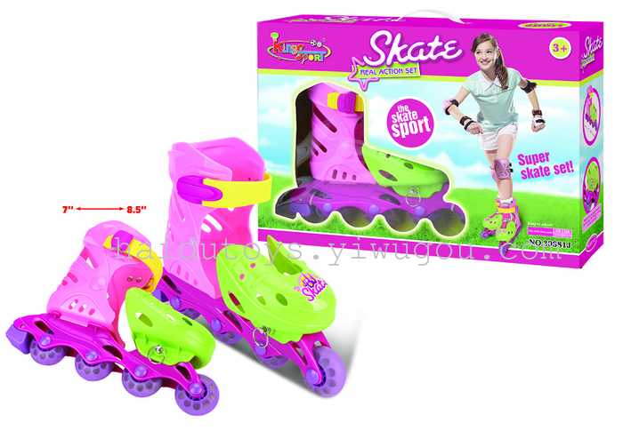 HAIDU  toys, toy roller sports. skates. (Girl) A45859