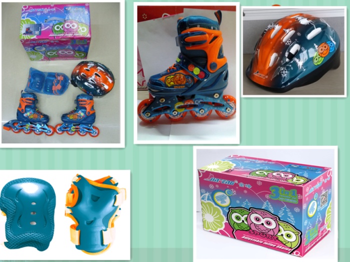 Jinfeng 138 adjustable Rollerblades inline skates for children sets