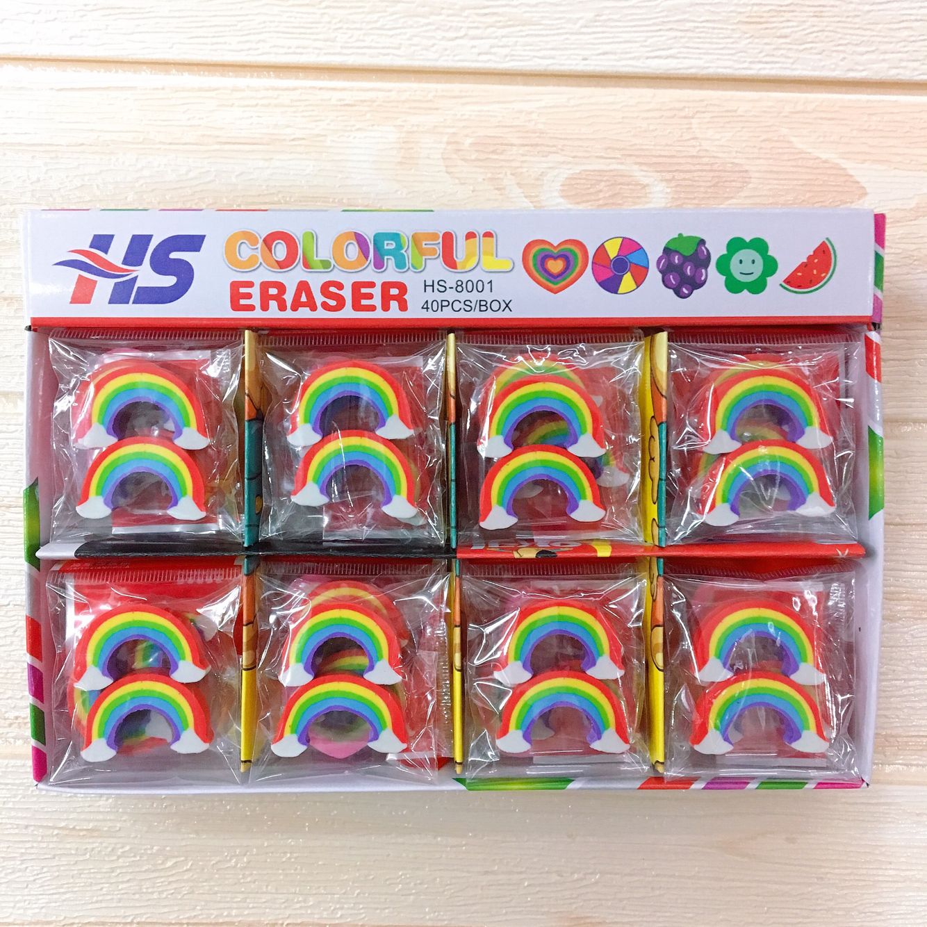 Eraser multi-color rainbow eraser for office students Eraser multi-color rainbow eraser for office students