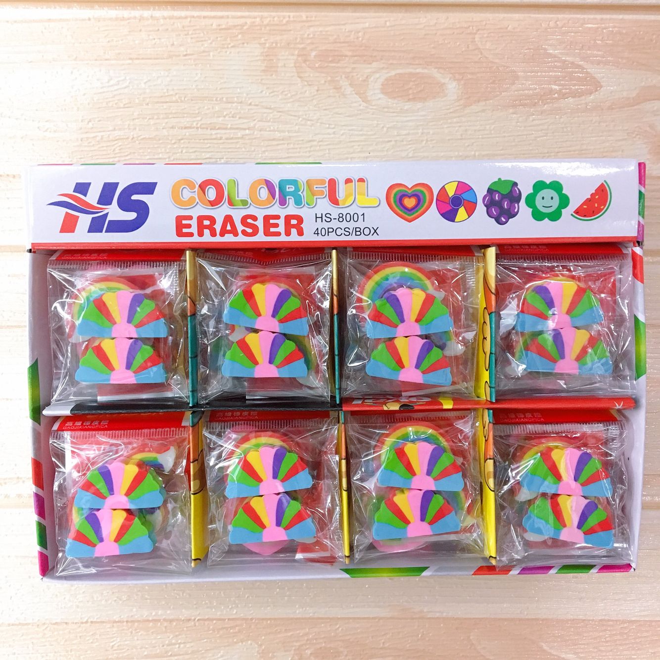 Eraser multi-color rainbow eraser for office students Eraser multi-color rainbow eraser for office students