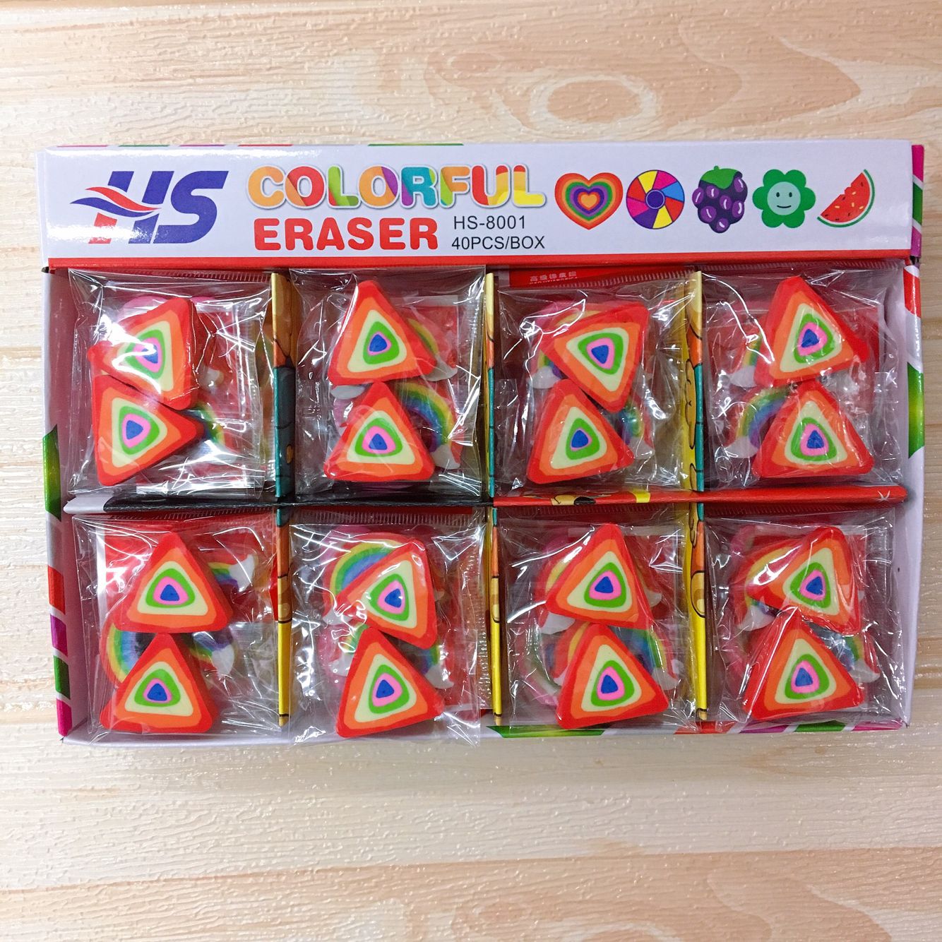 Eraser multi-color rainbow eraser for office students Eraser multi-color rainbow eraser for office students