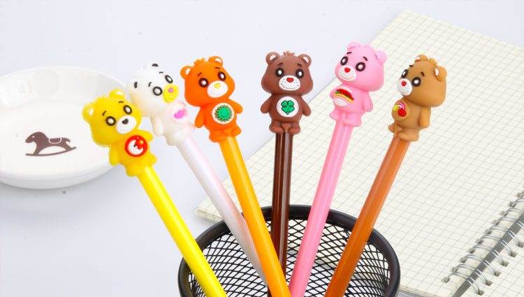 Factory Direct Sales New Creative Clothes Bear Gel Pen Student Exam Black Gel Pen Wholesale Customizable