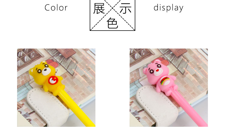 Factory Direct Sales New Creative Clothes Bear Gel Pen Student Exam Black Gel Pen Wholesale Customizable