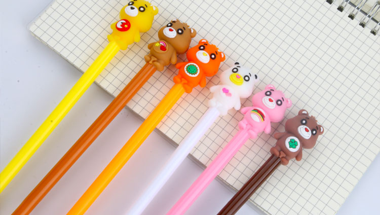 Factory Direct Sales New Creative Clothes Bear Gel Pen Student Exam Black Gel Pen Wholesale Customizable