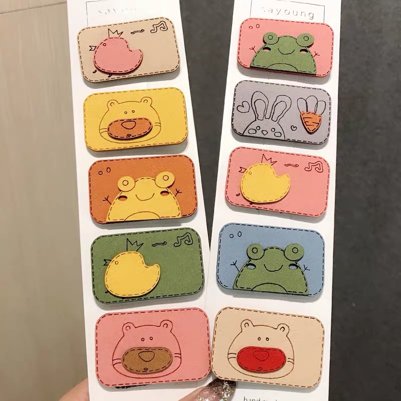 Bang Sticker Ins Cute Post Cartoon Cropped Hair Fastener Velcro Female Hair Stick Hair Net Red Hair Sticker Hairpin Headdress Bang Sticker Ins Cute Post Cartoon Cropped Hair Fastener Velcro Female Hair Stick Hair Net Red Hair Sticker Hairpin Headdress