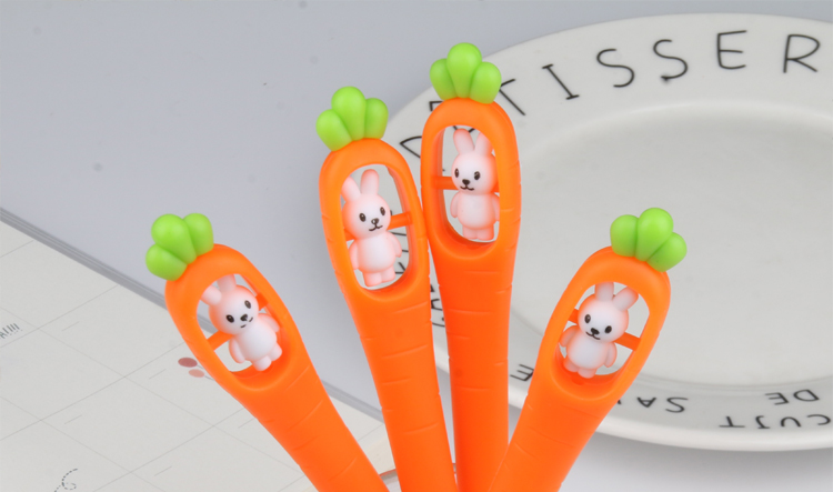 Factory Direct Sales New Creative Fashion Rabbit Rotating Carrot Student Studying Stationery Gel Pen Wholesale Supplies Factory Direct Sales New Creative Fashion Rabbit Rotating Carrot Student Studying Stationery Gel Pen Wholesale Supplies