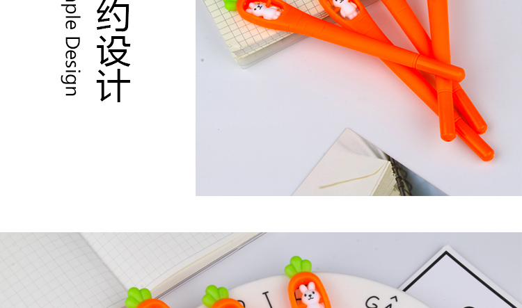 Factory Direct Sales New Creative Fashion Rabbit Rotating Carrot Student Studying Stationery Gel Pen Wholesale Supplies Factory Direct Sales New Creative Fashion Rabbit Rotating Carrot Student Studying Stationery Gel Pen Wholesale Supplies