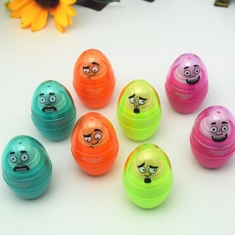 Manufacturers sell creative egg multi-functional single hole pencil sharpener rubber combination school supplies stationery gifts