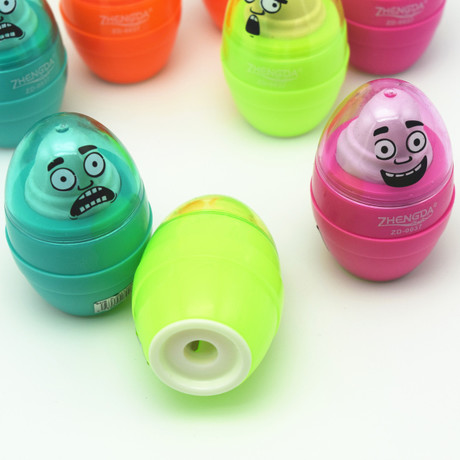 Manufacturers sell creative egg multi-functional single hole pencil sharpener rubber combination school supplies stationery gifts