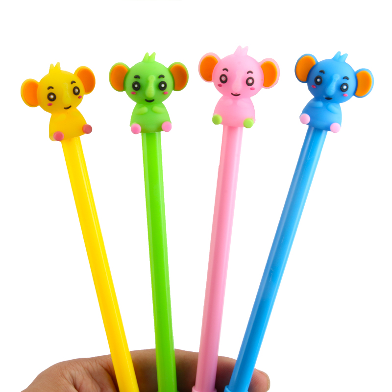 Factory Direct Sales Creative Elephant Gel Pen Cute Cartoon Learning Stationery Office Supplies Signature Pen Can Be Wholesale