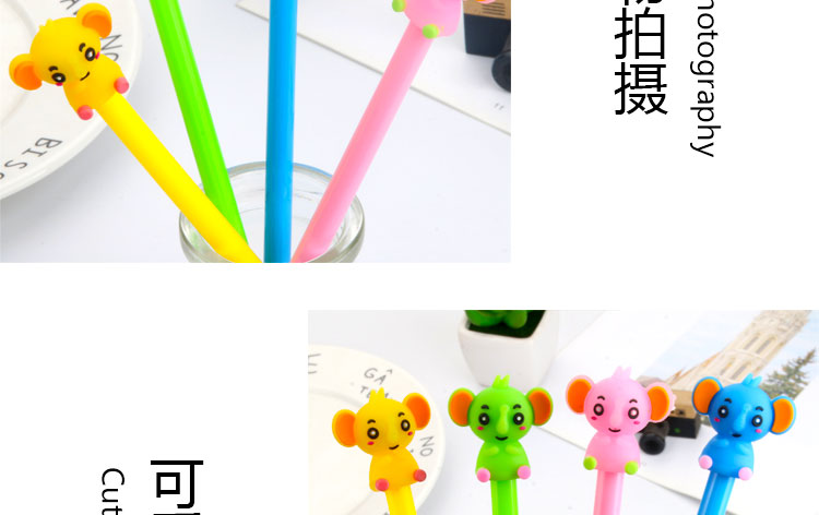 Factory Direct Sales Creative Elephant Gel Pen Cute Cartoon Learning Stationery Office Supplies Signature Pen Can Be Wholesale Factory Direct Sales Creative Elephant Gel Pen Cute Cartoon Learning Stationery Office Supplies Signature Pen Can Be Wholesale