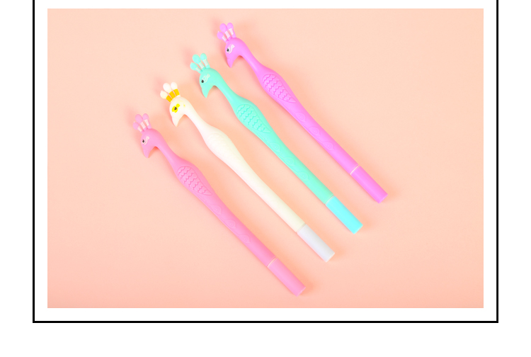 Korean Creative New Cartoon Peacock Black Gel Pen Student Studying Stationery Factory Direct Sales Customizable Logo Korean Creative New Cartoon Peacock Black Gel Pen Student Studying Stationery Factory Direct Sales Customizable Logo