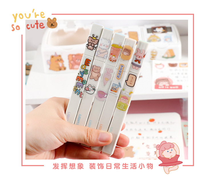 Yue Zhen Simple Type Cartoon Cabin Series Hand Ledger Sticker Waterproof Transparent PVC Water Cup Phone Case DIY Stickers Yue Zhen Simple Type Cartoon Cabin Series Hand Ledger Sticker Waterproof Transparent PVC Water Cup Phone Case DIY Stickers