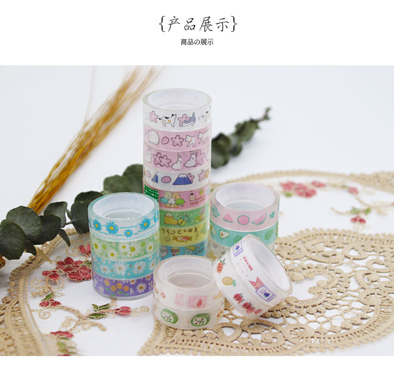 Transparent Stationery Small Tape Student Office Supplies High Adhesive Sealing Tape Tool Supplies Set Custom Wholesale Transparent Stationery Small Tape Student Office Supplies High Adhesive Sealing Tape Tool Supplies Set Custom Wholesale